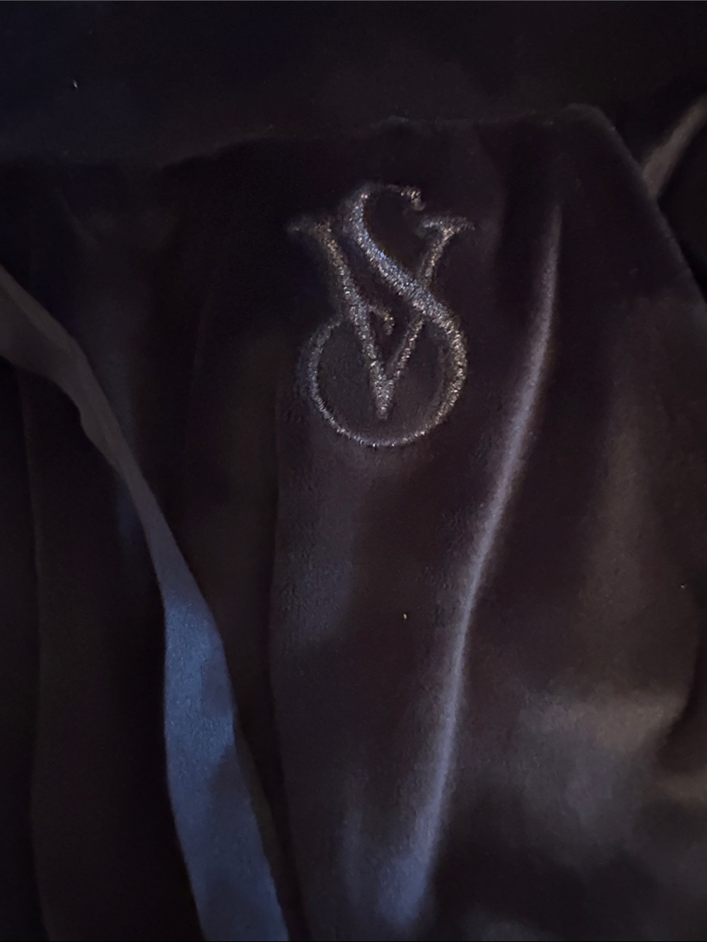 Women’s Black Velour Jogger Pants - Comfort Drawstring Waist - Picture 3 of 6